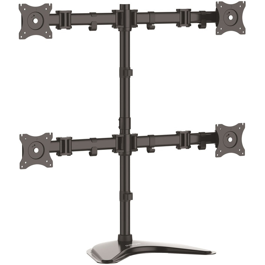 Articulating Quad Monitor Desktop