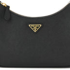 Saffiano Lux Re-Edition 2005 Shoulder Bag Black