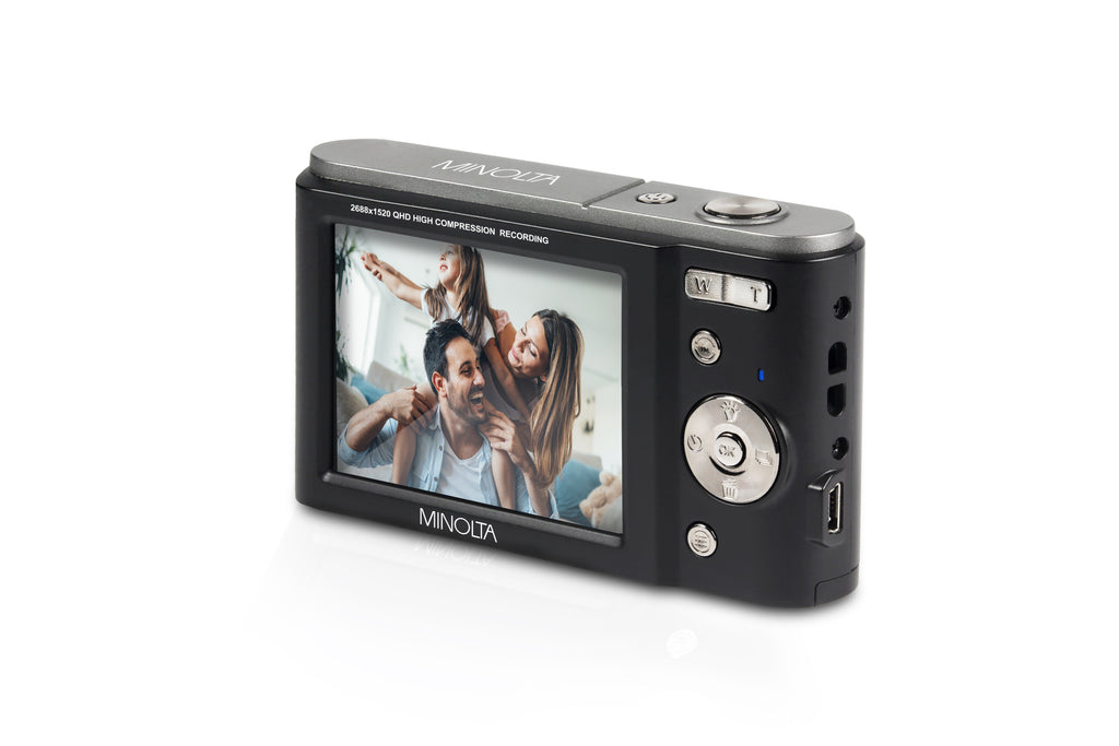 MINOLTA MND20 44 MP / 2.7K Quad HD Camera (Black)