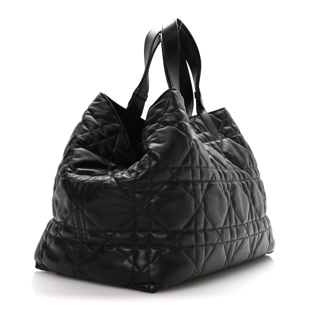 Calfskin Macrocannage Large Toujours Black
