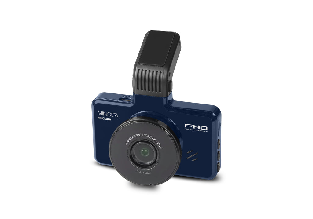 MINOLTA MNCD370 1080P Car Camcorder w/3.0" LCD Monitor (Blue)