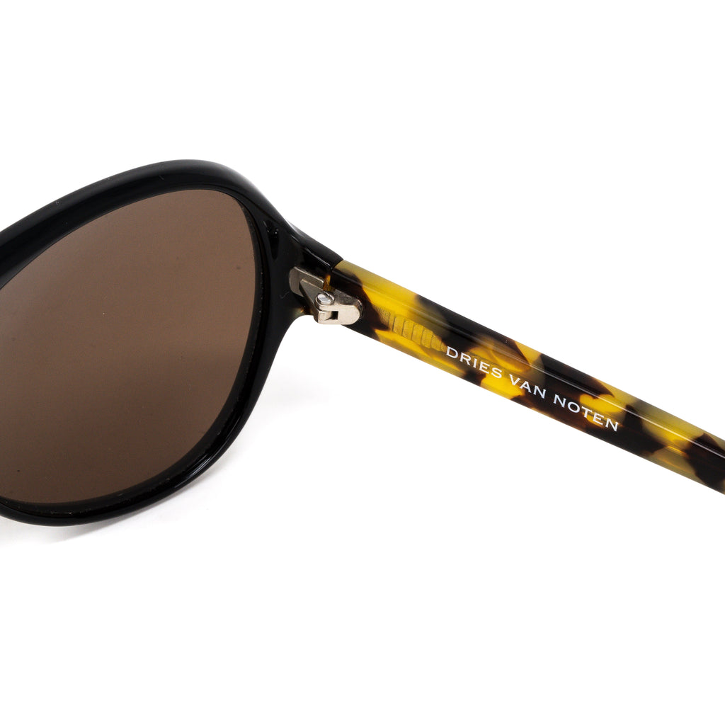 Dries Van Noten Unisex Aviator Brown Sunglasses