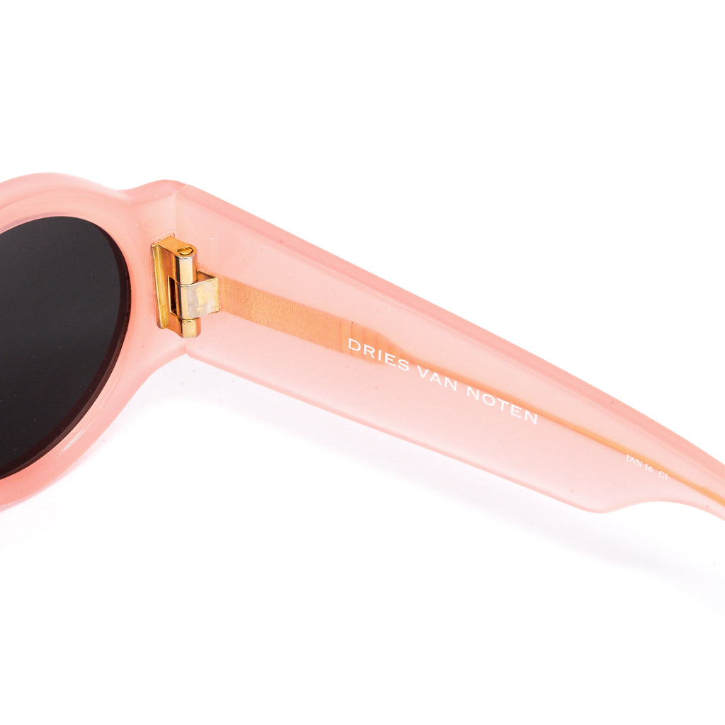 Dries Van Noten Unisex Round Grey Sunglasses