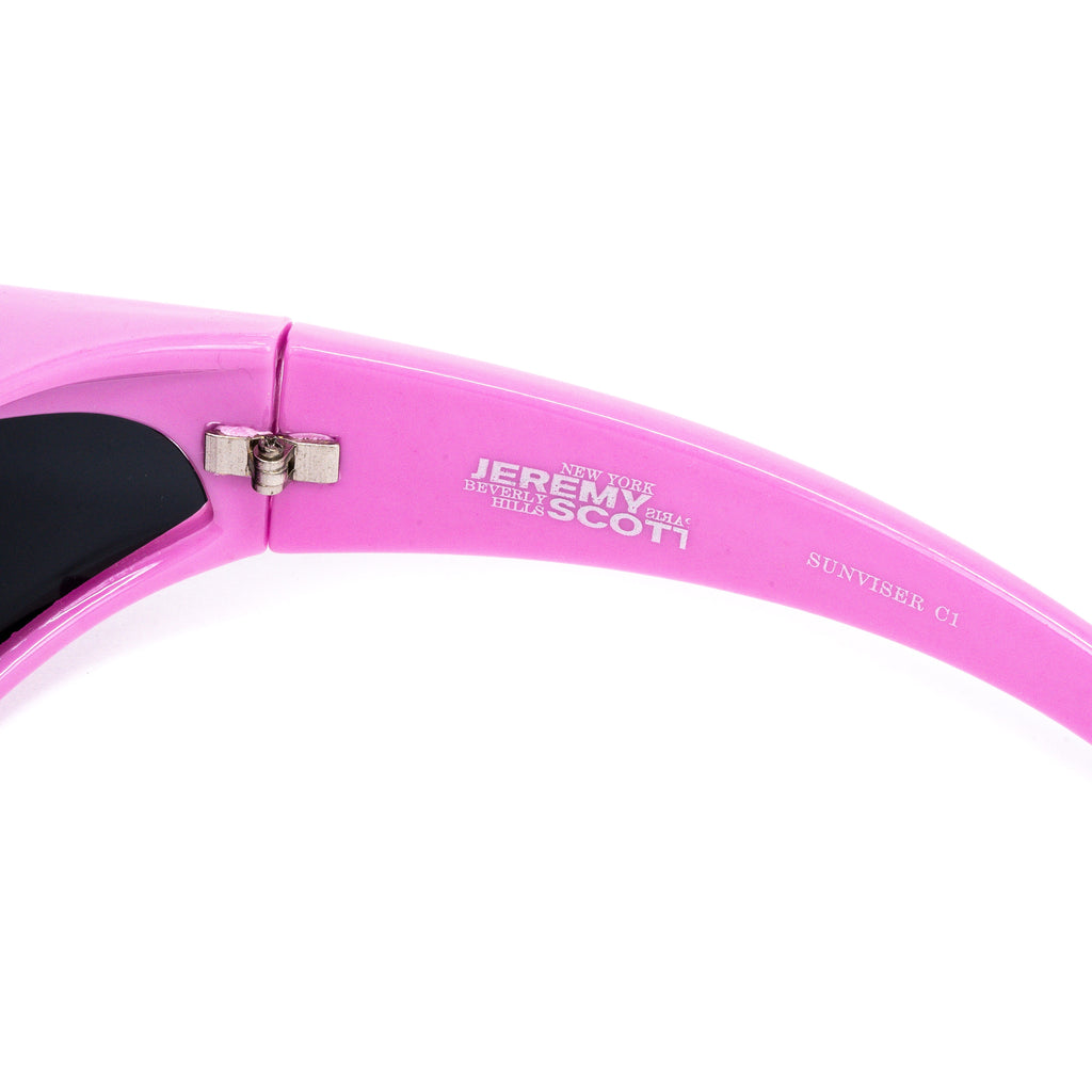 Jeremy Scott Ladies Sport Pink Hood Sunglasses