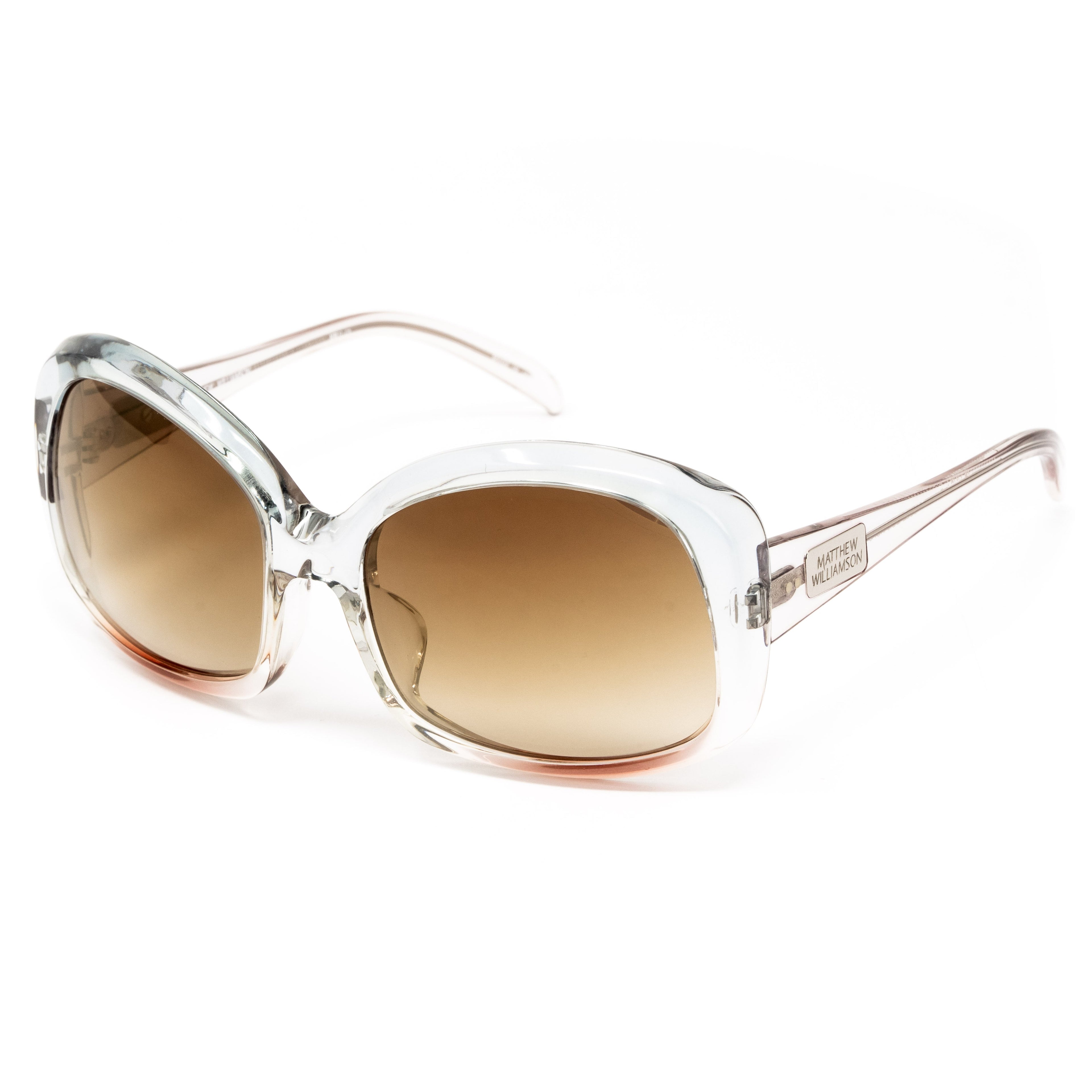 Matthew Williamson x Linda Farrow Clear Sunglasses