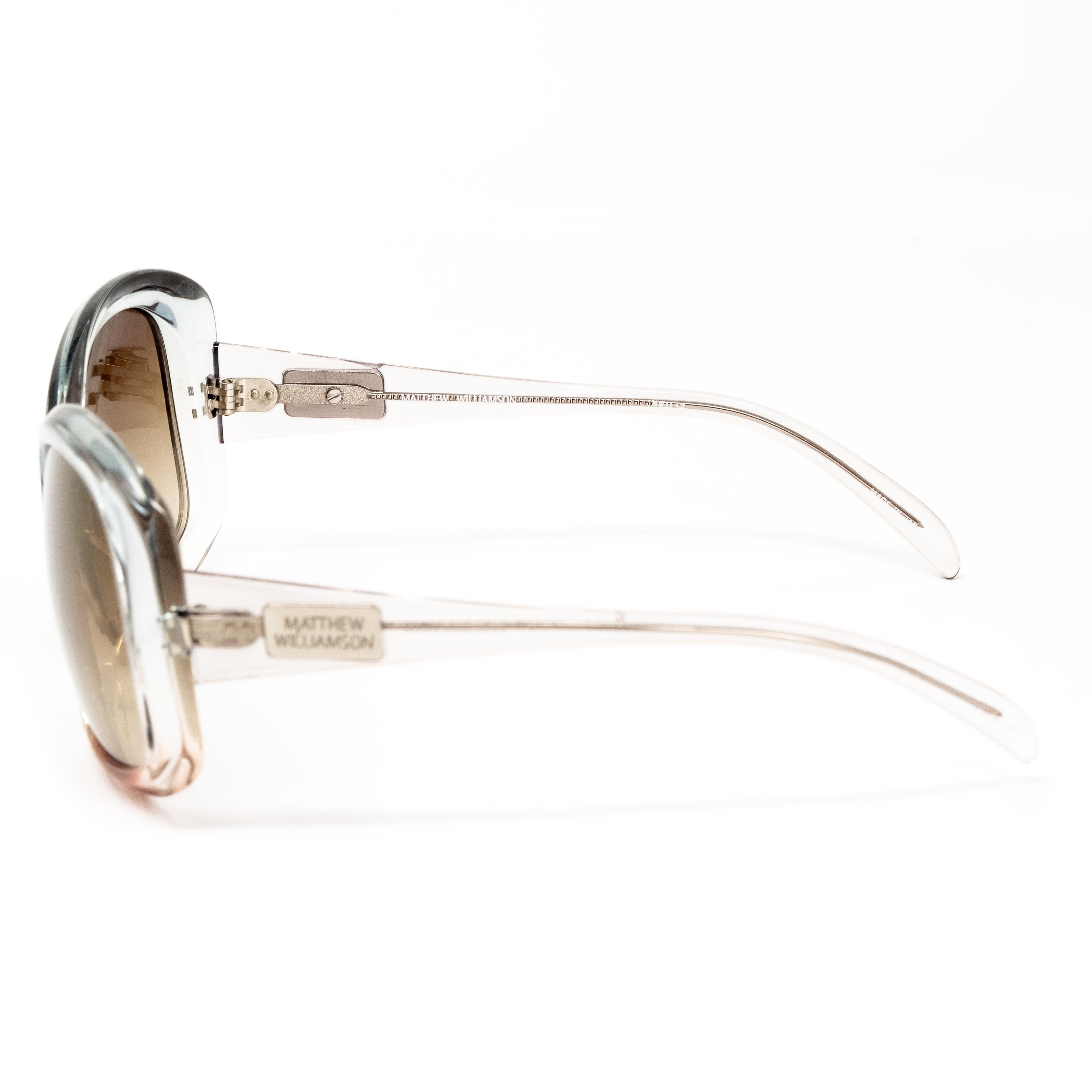 Matthew Williamson x Linda Farrow Clear Sunglasses