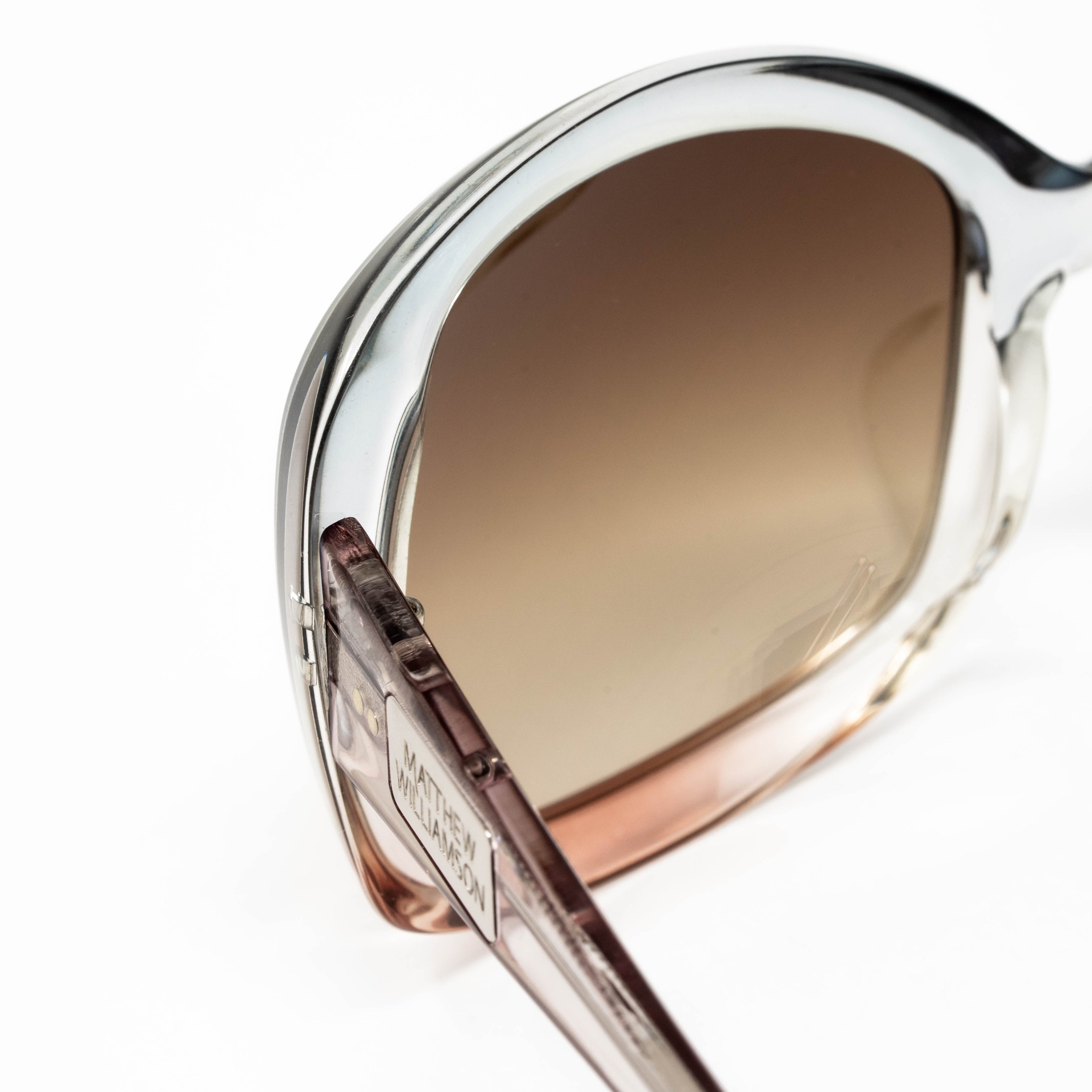 Matthew Williamson x Linda Farrow Clear Sunglasses