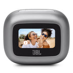 JBL Live Beam 3 Noise-Cancelling Earbuds with Smart Case (Silver)