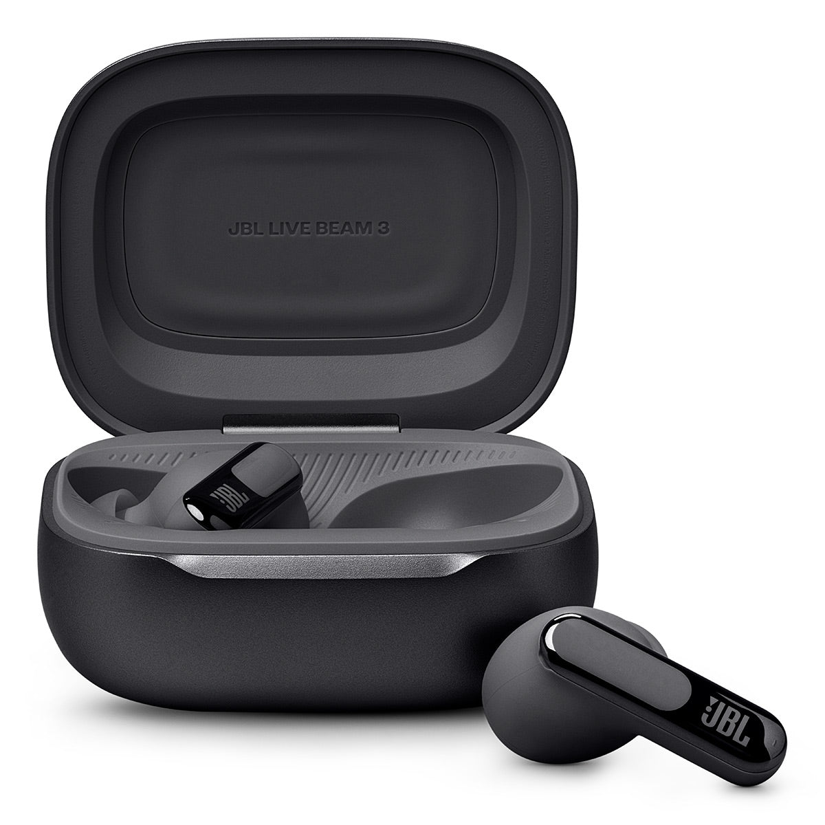 JBL Live Beam 3 True Wireless Noise Cancelling Earbud Bundle with gSport Case (Black)