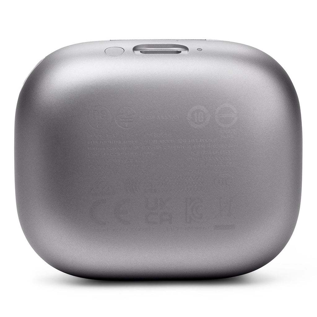 JBL Live Buds 3 Noise-Cancelling Earbuds with Smart Case (Silver)