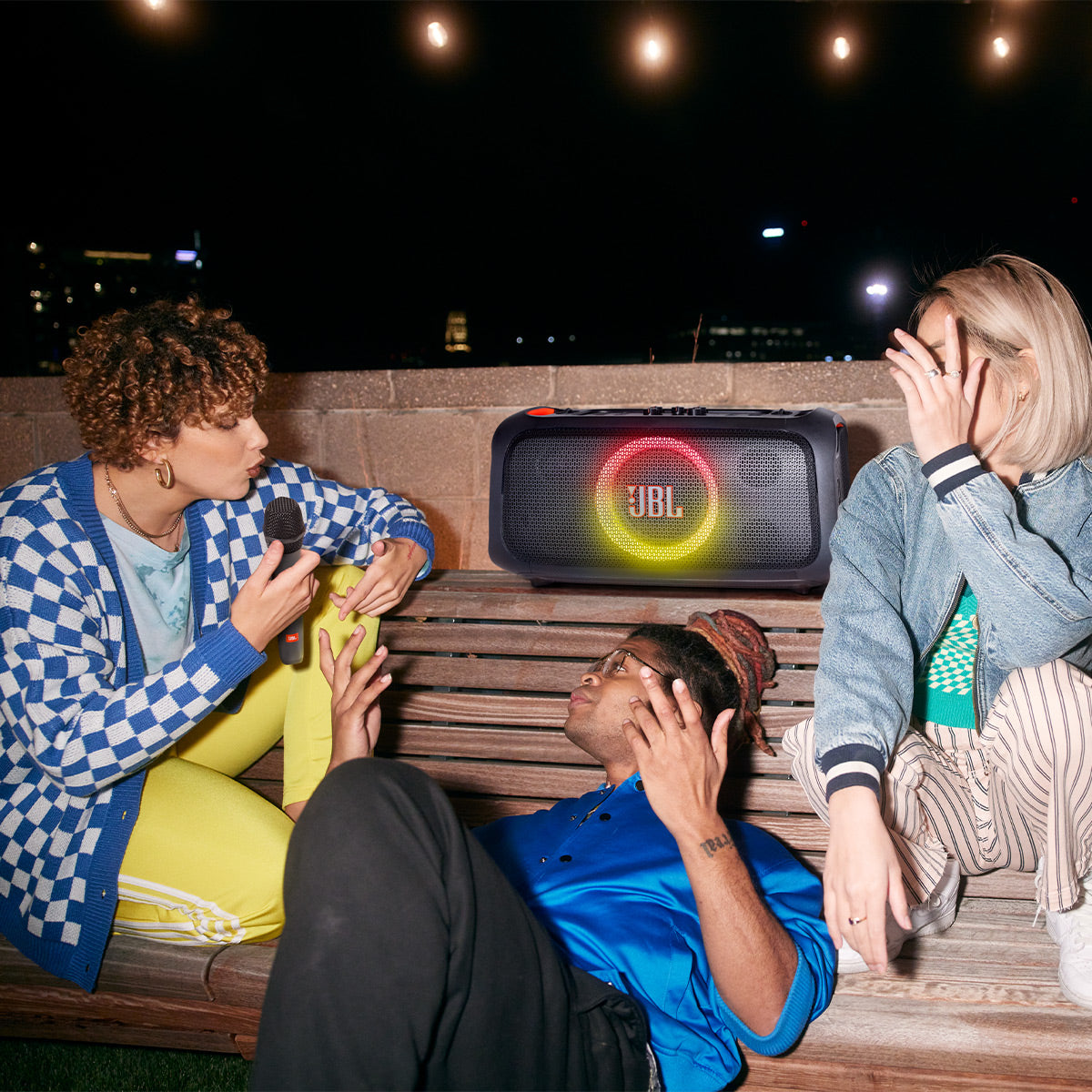 JBL PartyBox On-The-Go Essential Portable Party Speaker with gSport Carrying Bag