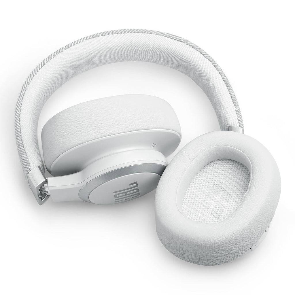 JBL Live 770NC Wireless Over Ear Noise Cancelling Headphone Bundle with gSport Case (White)