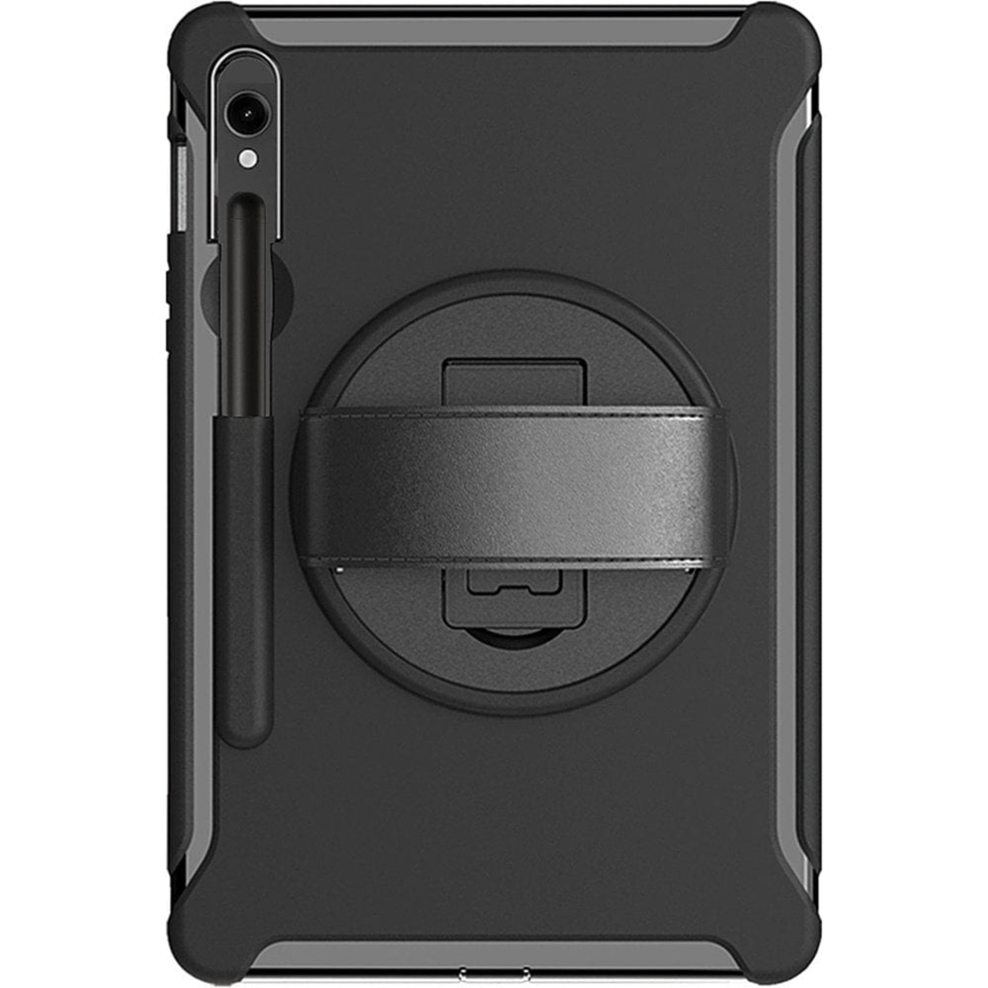 SAHARA - Raider Series Hand Strap Case for Samsung Galaxy Tab S10 FE, Tab S8, Tab S9, and Tab S9 FE - Black
