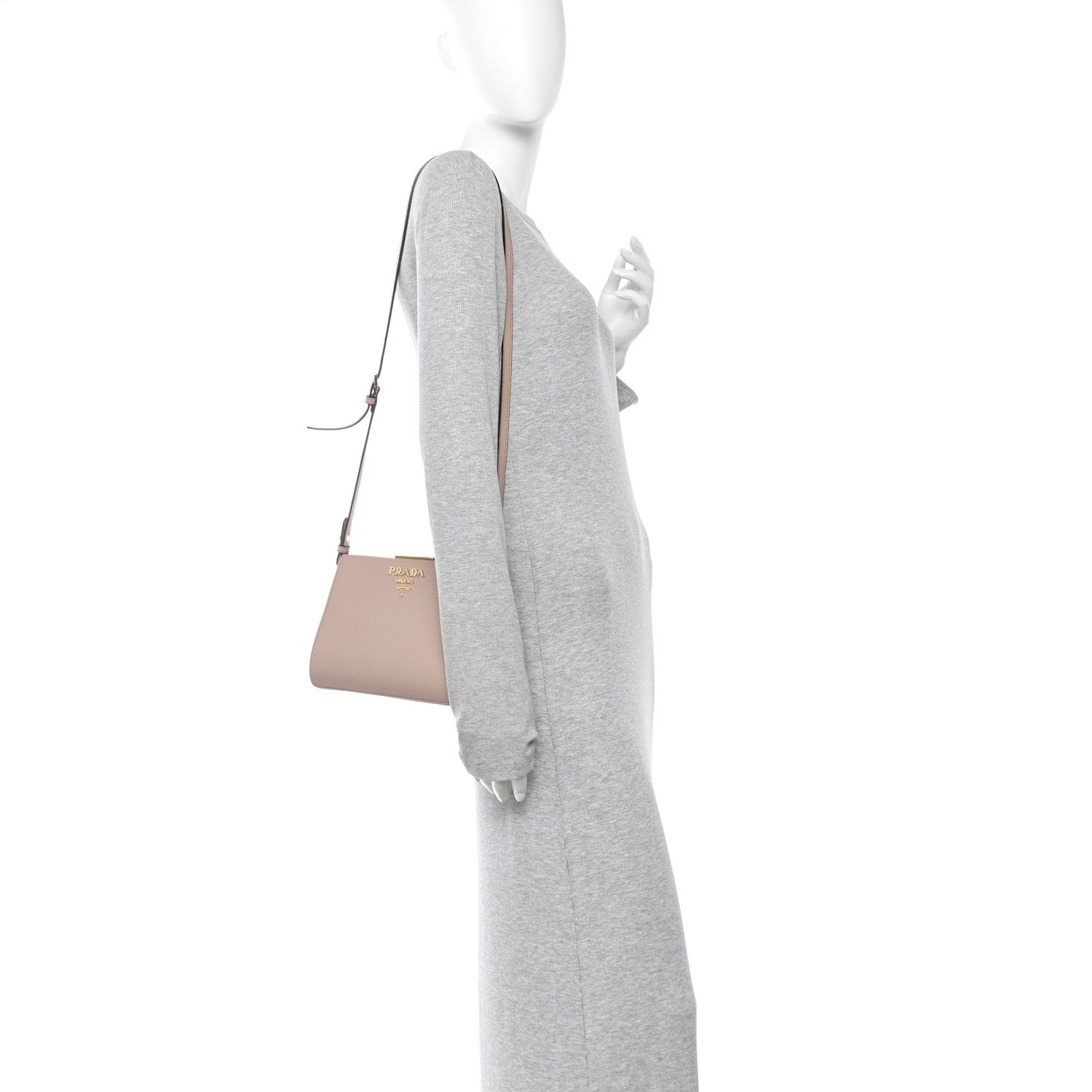 Saffiano City Calf Light Frame Bag Cammeo