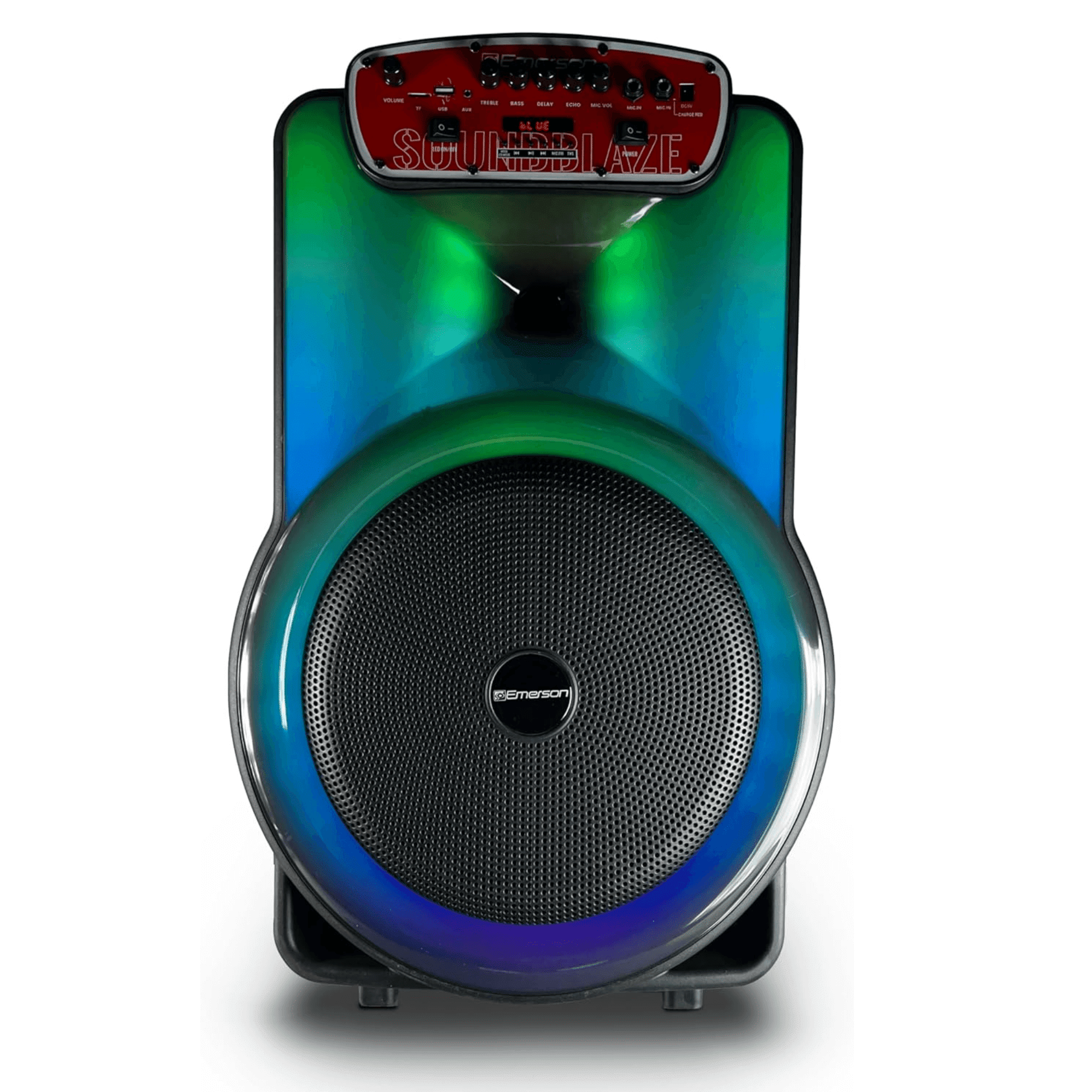 Portable Bluetooth 15" Party Speaker with Flame Lighting