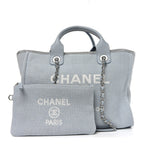 Mixed Fibers Small Deauville Tote Light Blue