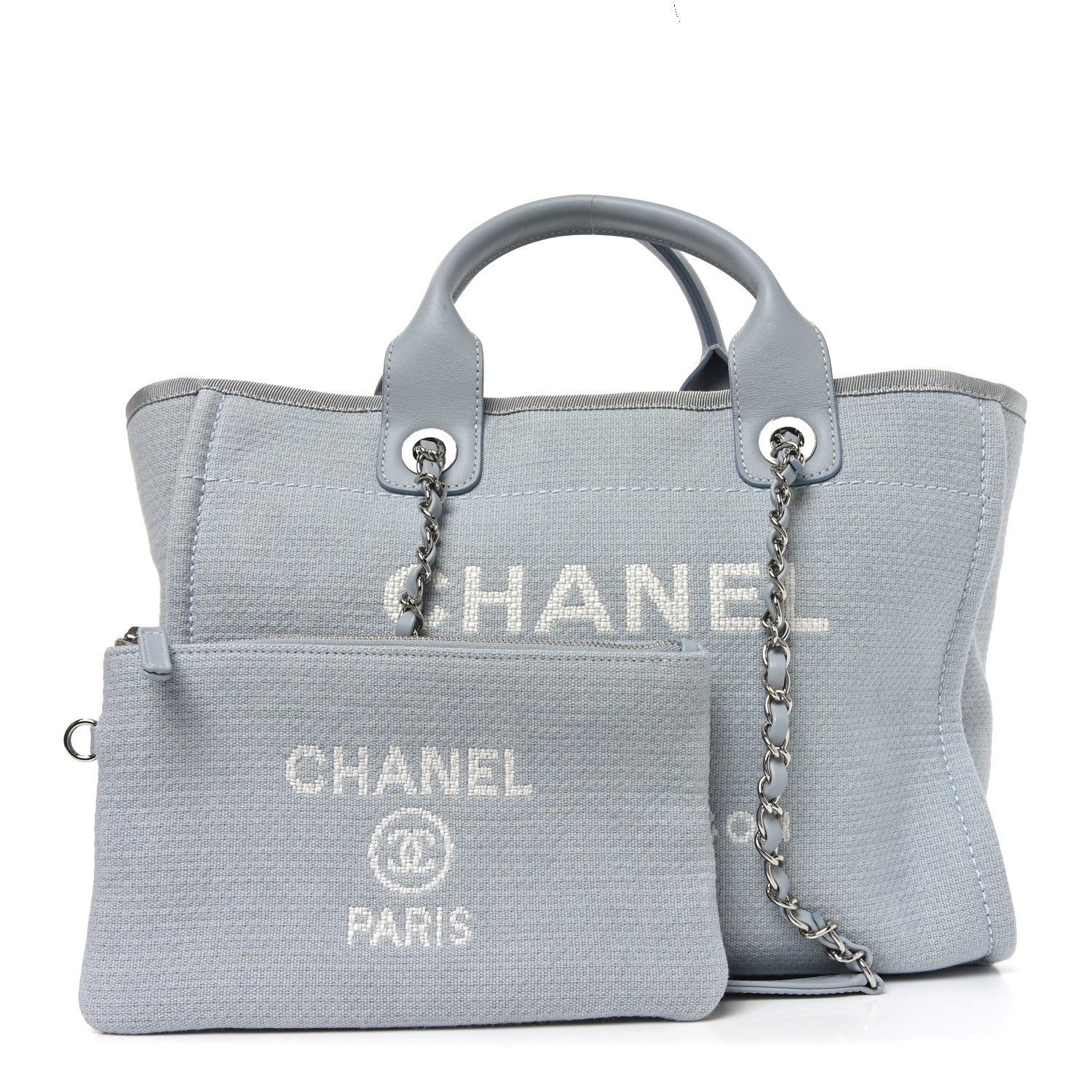 Mixed Fibers Small Deauville Tote Light Blue