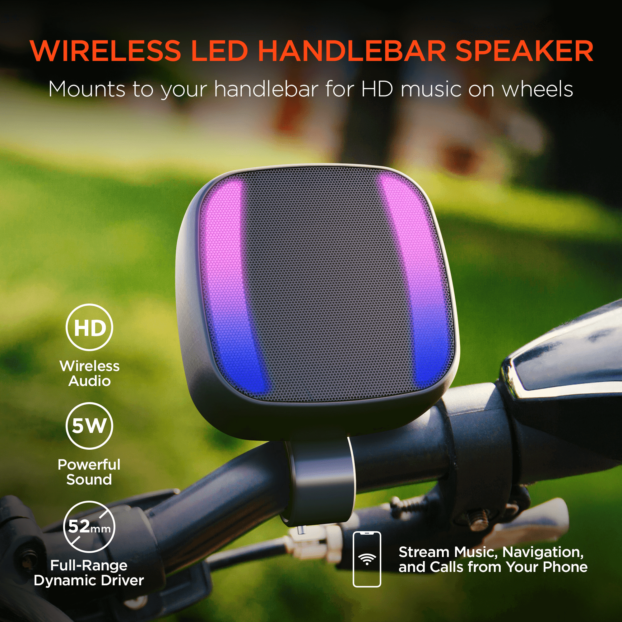 Spin Cycle LED Wireless Bike Speaker