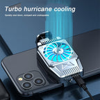 Mobile Phone Cooler Rechargeable Cooling Fan Cell Phone Radiator For Playing Games Watching Videos With LED Light without Battery