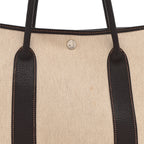 Buffle Skipper Toile Garden Party 36 MM Tote Marron Fonce