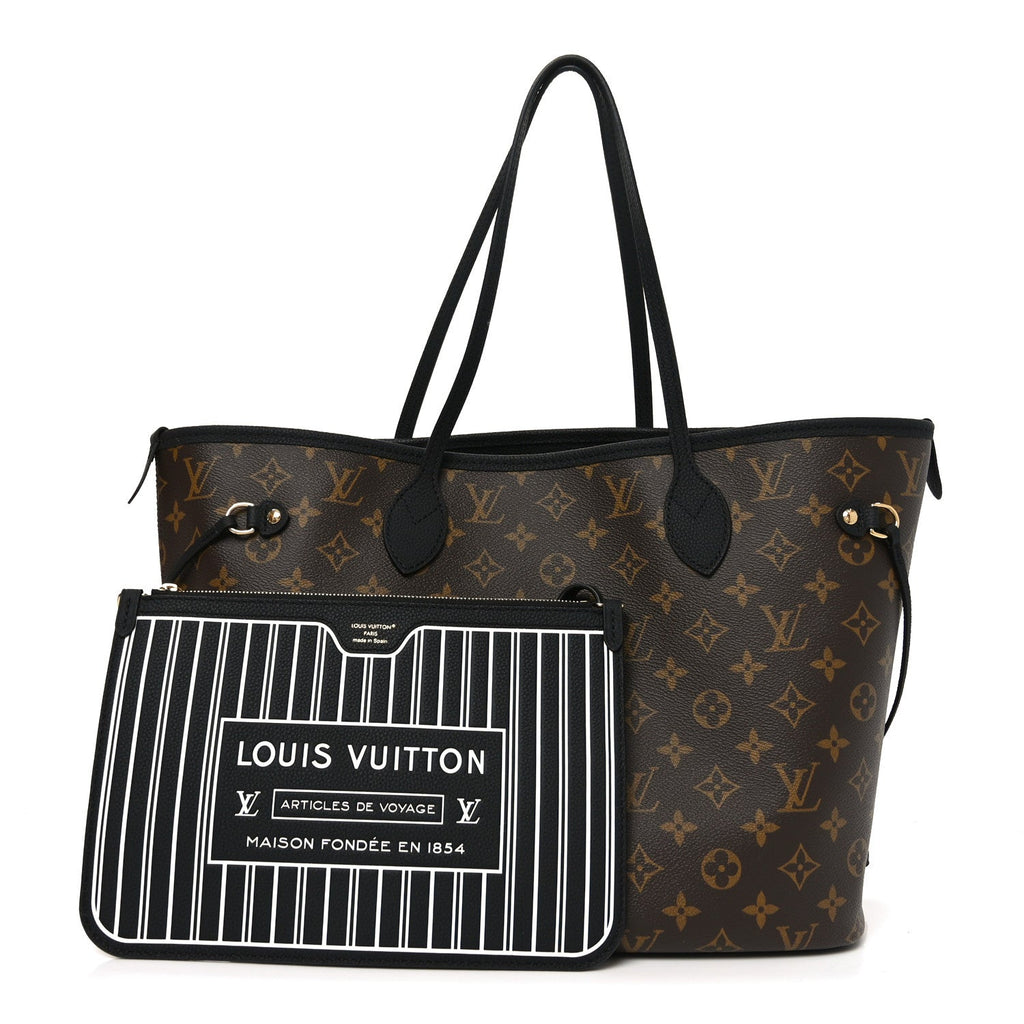 Monogram Calfskin Neo Neverfull Inside Out MM Black