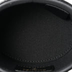 Lambskin Quilted Mini Round Vanity Case With Chain Black