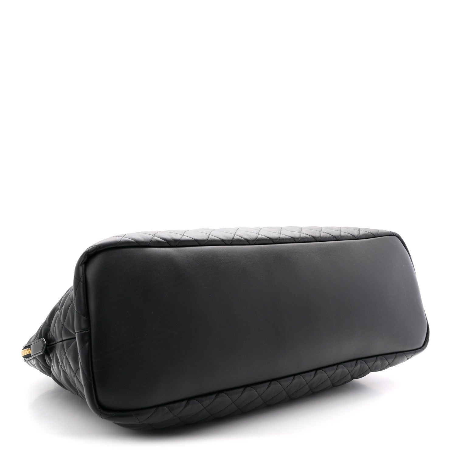 Calfskin Quilted ES Giant Travel Bag Black