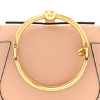 Calfskin Suede Small Nile Bracelet Bag Biscotti Beige