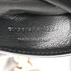 Plunged Lambskin Calypso Mini Hobo Black