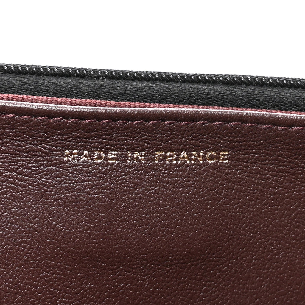 Lambskin Quilted Wallet On Chain WOC Black