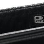 Caviar Quilted Clutch With Chain Black