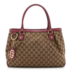 Monogram Medium Sukey Top Handle Tote Peonia Flower