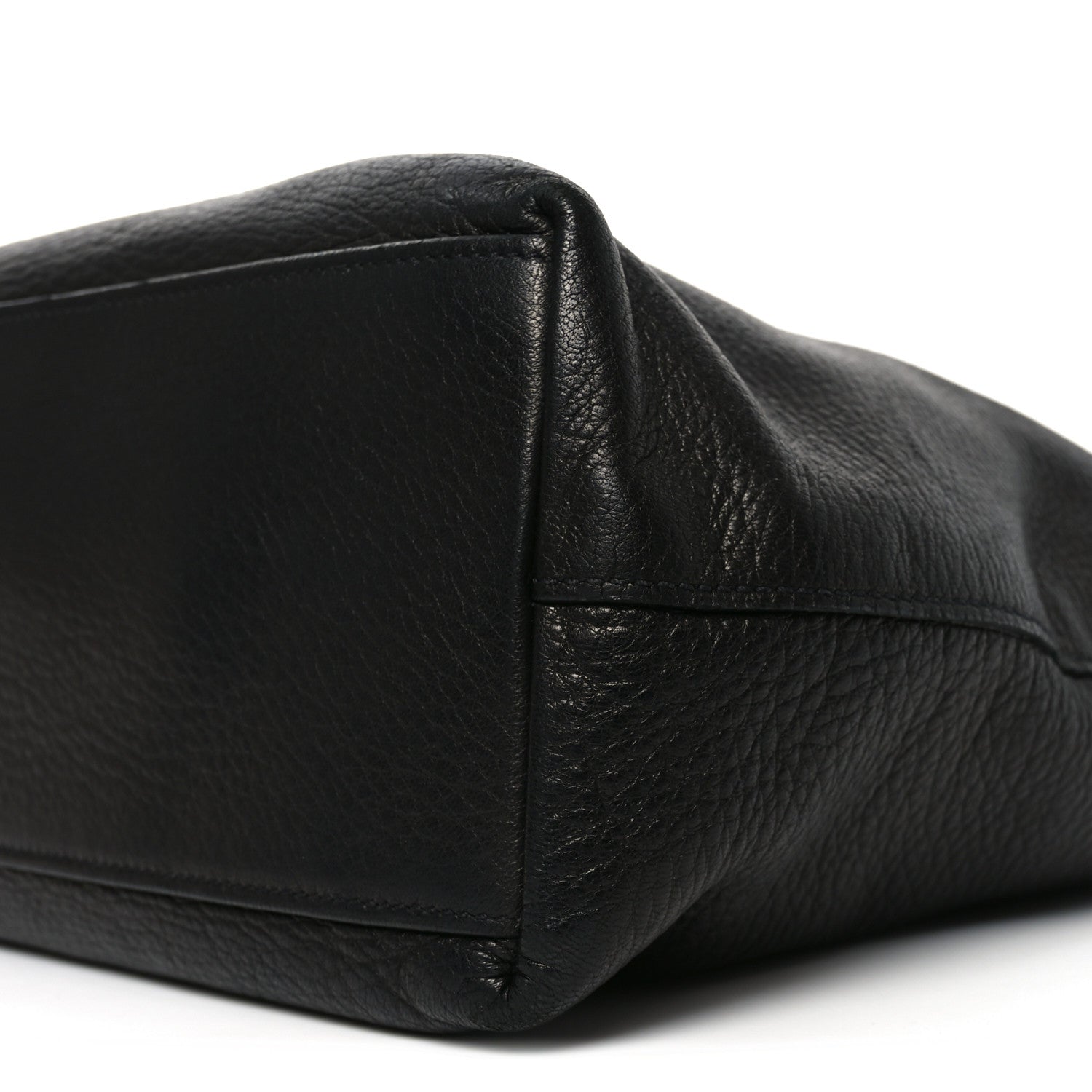 Vitello Daino Tote Black