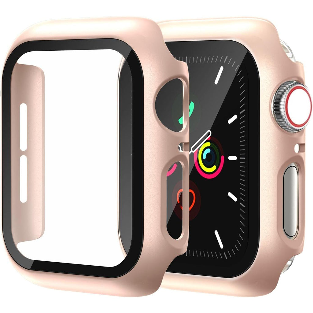 Entronix Case Compatible with iWatch Series 6/5/4/SE (3rd/2nd/1st Gen), 40mm - Hard Cover w/ Built-In Screen Protector