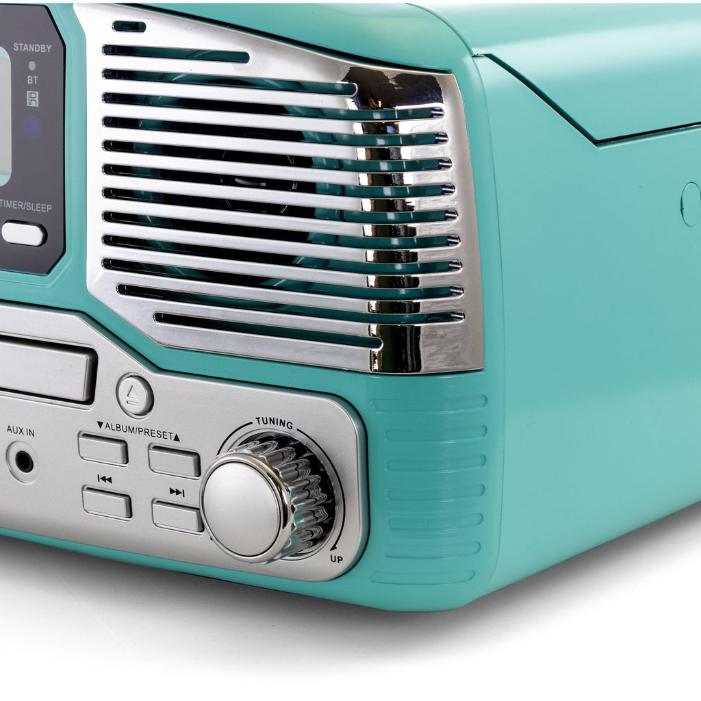 Retro Wireless Bluetooth, Record and CD Player