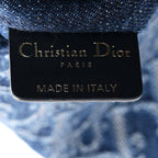 DIOR Denim Jacquard Oblique Large Toujours Blue