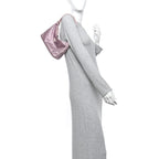 Satin Crystal Mini Re-Edition 2000 Bag Alabastro