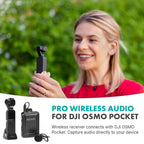 Movo Edge-OP Wireless Lavalier Microphone for Osmo Pocket 1 and 2