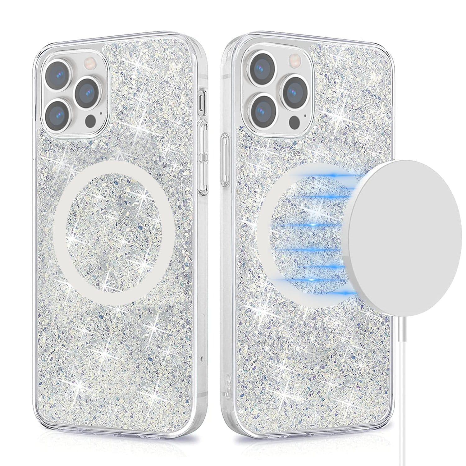 SAHARA - Clear Sparkle Case with MagSafe - iPhone 13 Pro