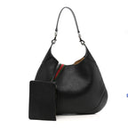 Soft Grained Calfskin Maxi B Hobo Black