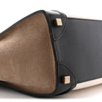 Bullhide Calfskin Nubuck Micro Tri-Color Luggage White Khaki