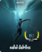 Movo GB-U80 Underwater Diving Rig for Action Cameras (XL Version)