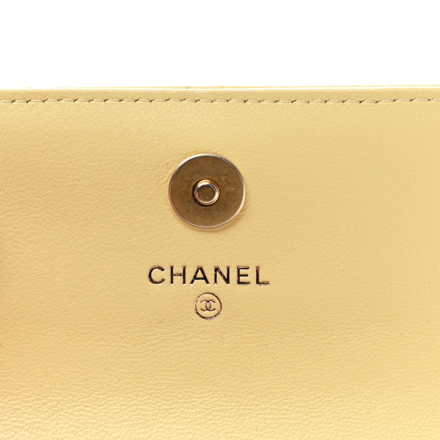 Lambskin Quilted Pearl Crush Clutch With Chain Yellow