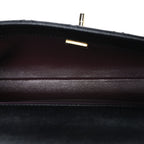 Caviar Quilted Maxi East West Coco Handle Flap Black