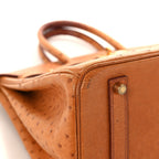 Ostrich Birkin 35 Gold