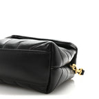 Calfskin Y Quilted Monogram Toy Loulou Crossbody Bag Black