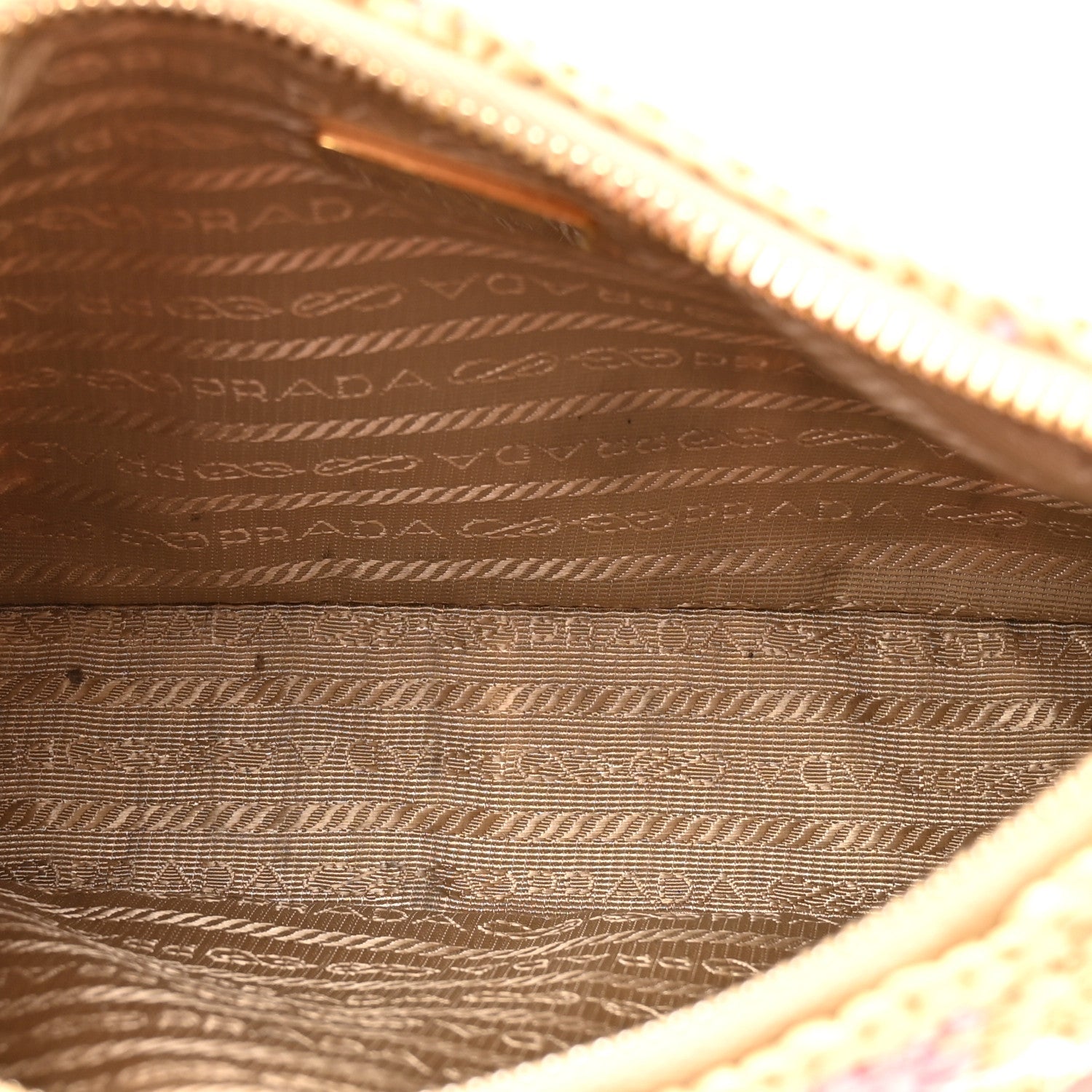 Yarn Raffia Effect Crochet Striped Re-Edition 2005 Shoulder Bag Naturale Petalo