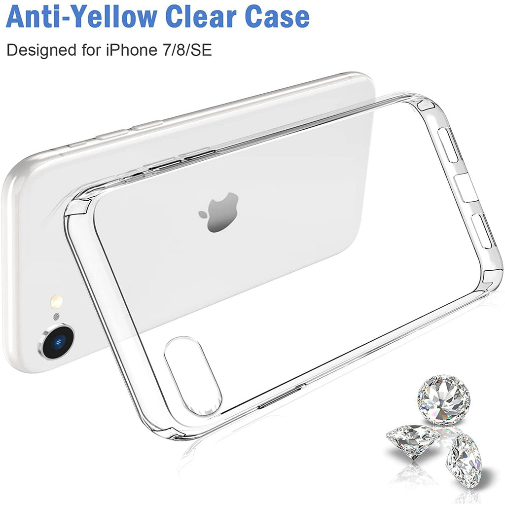 Entronix Case Compatible with iPhone 8/7/SE - [Flexible] TPU Clear