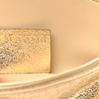 Metallic Tumbled Calfskin Nano Voyou Bag Golden Sand