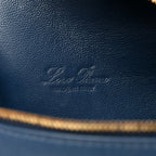 Grained Calfskin L19 Extra Pocket Pouch Navy Blue